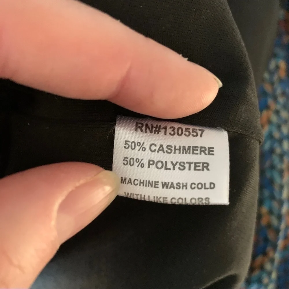 Junee Jr. Charcoal Grey Cashmere Felt Vest Size 6